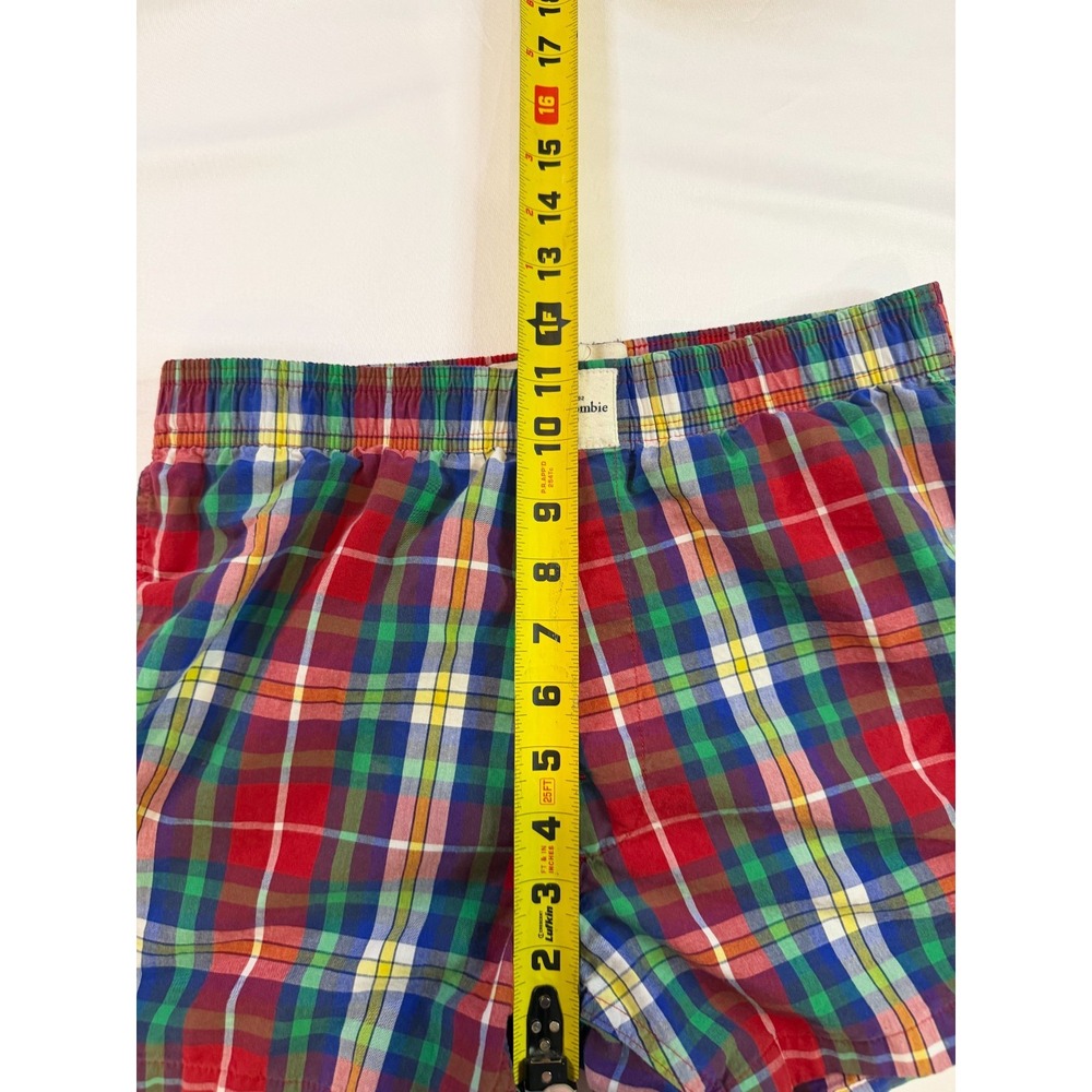 Abercrombie & Fitch A&F‎ Essentials Kids Sz XL Red Blue Green Shorts Elastic - Picture 6 of 7